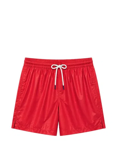 Les Héritiers Drawstring-waist Swim Shorts In Black