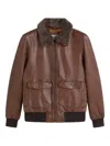 Les Héritiers Fur Collar Onyar Jacket In Brown