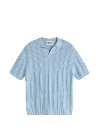 Les Héritiers Knitted T-shirt In Blue