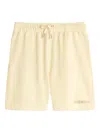 Les Héritiers Logo Shorts In Neutral