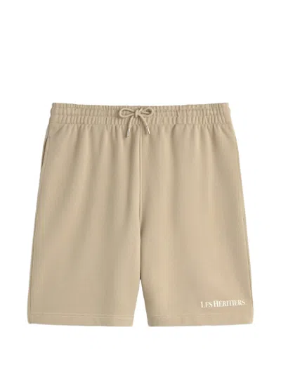 Les Héritiers Logo-detail Shorts In Pink