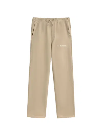 Les Héritiers Logo-detail Trousers In Brown