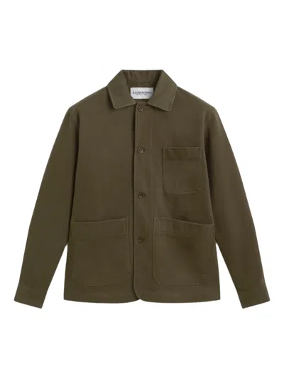 Les Héritiers Pocket Overshirt In Green