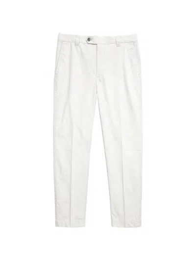 Les Héritiers Pressed-crease Tailored Trousers In White