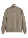 Les Héritiers Quarter Zip Sweatshirt In Neutral