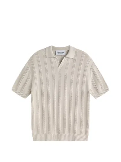 Les Héritiers Ribbed T-shirt In Brown