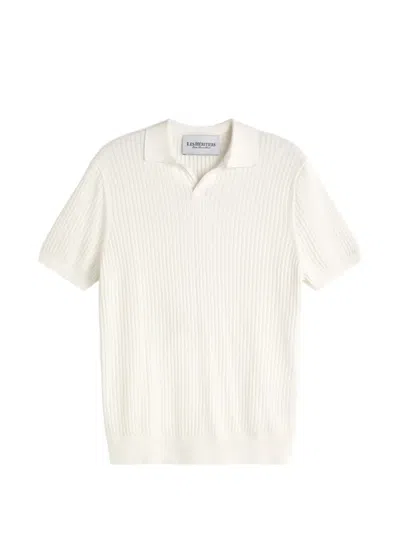 Les Héritiers Ribbed T-shirt In Neutral