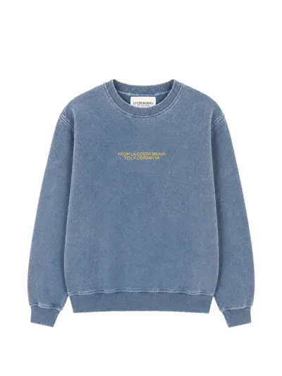 Les Héritiers Roots Embroidered Sweatshirt In Blue