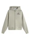 Les Héritiers Signature Zip Sweatshirt In Neutral