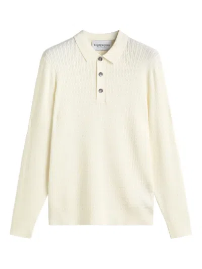 Les Héritiers Textured Polo Shirt In Neutral
