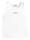 Les Héritiers Textured Tank Top In White