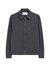 Les Héritiers Work Tech Zip-up Jacket In Gray