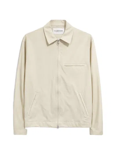 Les Héritiers Work Tech Zip-up Jacket In Neutral
