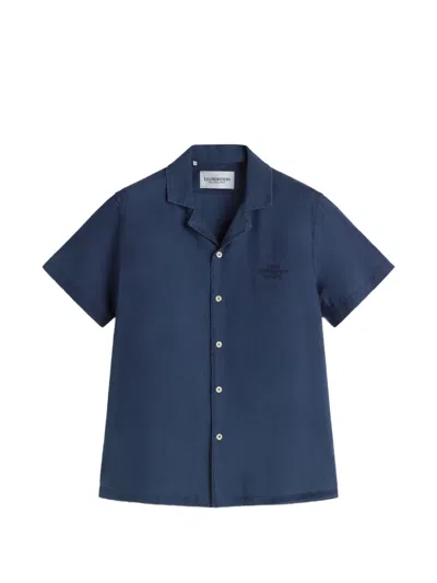 Les Héritiers X Mas Sorrer Short-sleeve Shirt In Blue