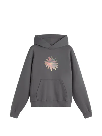 Les Héritiers X Mas Sorrer Sunset Floral Hoodie In Gray