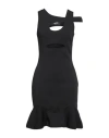 Les Hommes - Femme Woman Mini Dress Black Size M Viscose, Polyamide, Polyester, Elastane In Black