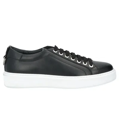 Les Hommes Black Calfskin Men Men's Sneaker