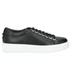 Les Hommes Man Sneakers Black Size 6 Calfskin