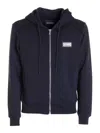 LES HOMMES HOODED ZIP SWEATER