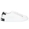 Les Hommes Leather Di Calfskin Men's Sneaker In White