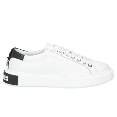 Les Hommes Leather Di Calfskin Men's Sneaker In White