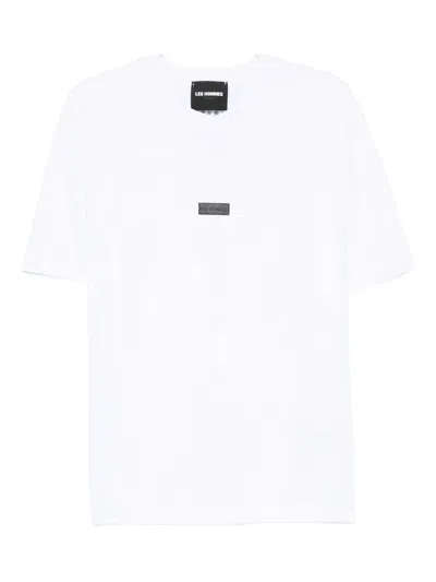 Les Hommes Logo-patch T-shirt In White
