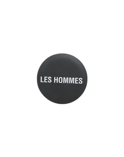 Les Hommes Man Brooch Black Size - Metal