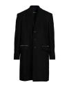 Les Hommes Man Coat Black Size 46 Wool In Black