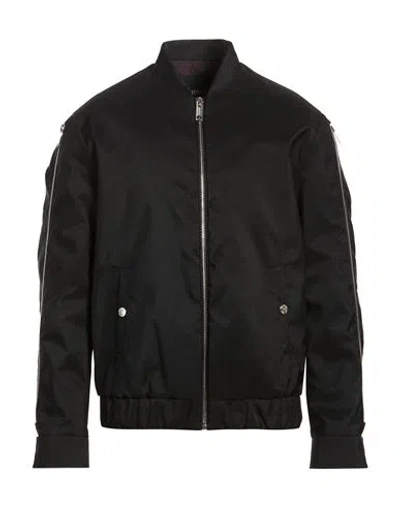 Les Hommes Man Jacket Black Size 46 Polyamide