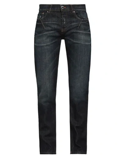 Les Hommes Man Jeans Blue Size 31 Cotton, Elastane