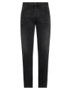 Les Hommes Man Jeans Charcoal Size 32 Cotton, Elastane In Grey