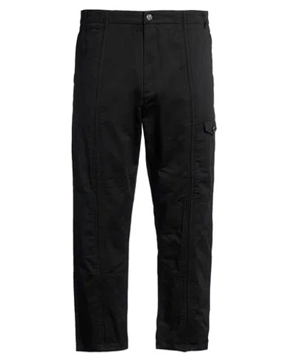 Les Hommes Man Pants Black Size 40 Cotton, Elastane