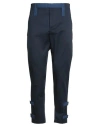 Les Hommes Man Pants Midnight Blue Size 34 Cotton, Elastane In Blue