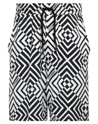 Les Hommes Man Shorts & Bermuda Shorts Black Size 32 Viscose