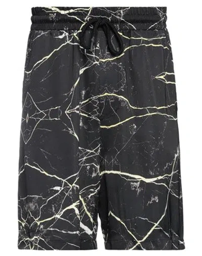 Les Hommes Man Shorts & Bermuda Shorts Black Size 34 Viscose
