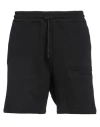 Les Hommes Man Shorts & Bermuda Shorts Black Size L Cotton