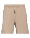 Les Hommes Man Shorts & Bermuda Shorts Sand Size M Cotton In Beige