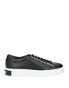 Les Hommes Man Sneakers Black Size 6 Calfskin In Black