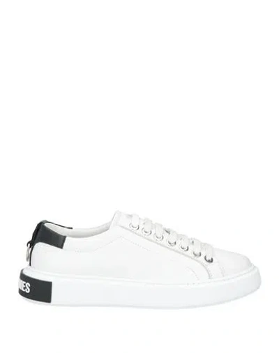 Les Hommes Man Sneakers White Size 6 Calfskin