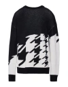 Les Hommes Man Sweater Black Size L Wool In Black