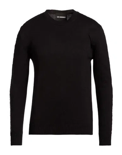 Les Hommes Man Sweater Black Size Xxl Wool, Acrylic
