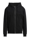 Les Hommes Man Sweatshirt Black Size L Cotton