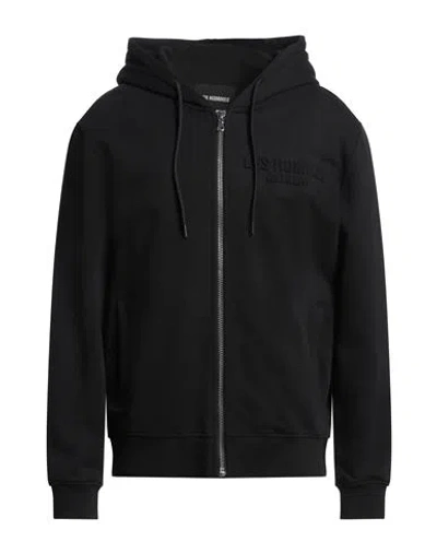 Les Hommes Man Sweatshirt Black Size L Cotton