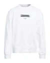 Les Hommes Man Sweatshirt White Size Xl Cotton