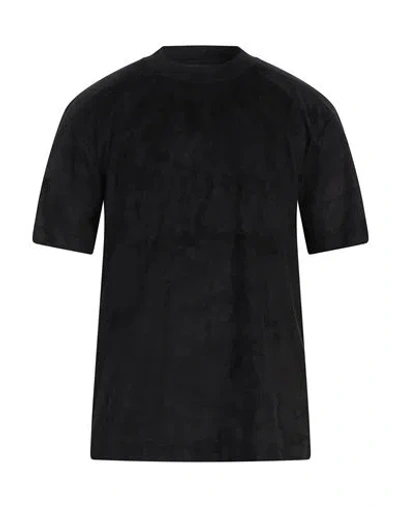 Les Hommes Man T-shirt Black Size Xxl Cotton