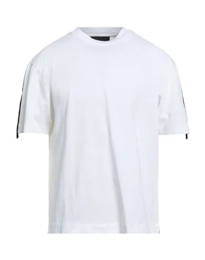Les Hommes Man T-shirt White Size Xl Cotton