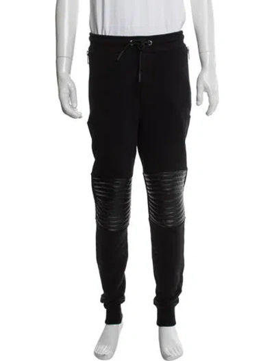 Pre-owned Les Hommes Moto Pants In Black