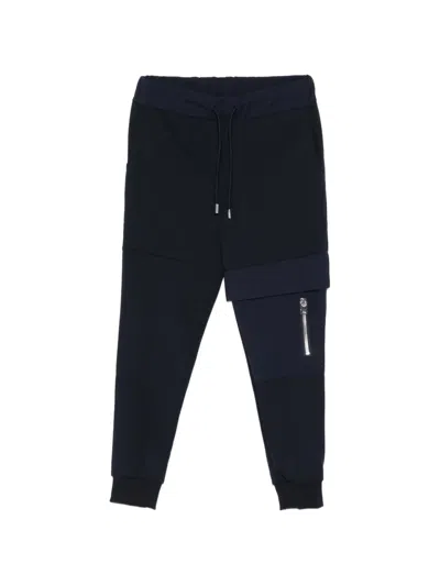 Les Hommes Panelled Track Pants In Blue