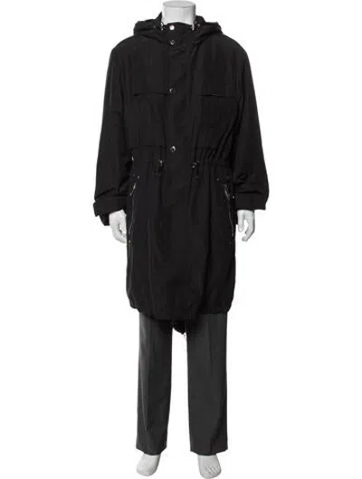 Pre-owned Les Hommes Parka In Black