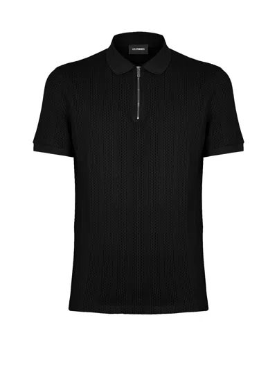 Les Hommes Polo Shirt In Black